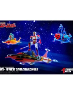 Action Toys Die-Cast Vehicle Series Sci-Fi West Saga Starzinger Starbood with Don Hakka Set