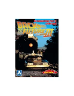 Aoshima Movie Mecha Series 13 Back To The Future III DeLorean 1/43 Scale Model Kit