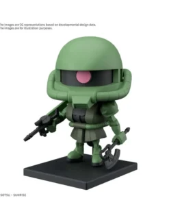 Bandai Gunpla-kun Model Series 1/1 Scale Mobile Suit Gundam MS-06F Zakupla-kun Runner Vesion with Reproduction Parts