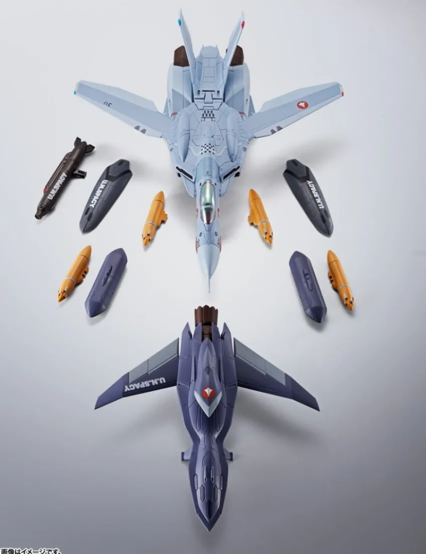 Bandai Hi-Metal R Macross Zero VF-0A Phoenix Kudo Shin Custom + QF-2200D-B Ghost