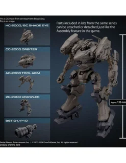 Bandai 30 Minutes Missions Armored Core VI Fires of Rubicon RaD CC-2000 Orbiter Nightfall