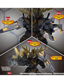 Bandai SD Gundam Cross Silhouette Unicorn Gundam 2 Banshee Destroy Mode & Banshee Norn Parts Set