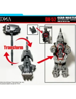 DNA Design DK-52 Upgrade Kit for Studio Series, Optimus Primal, Cheetor and Rhinox