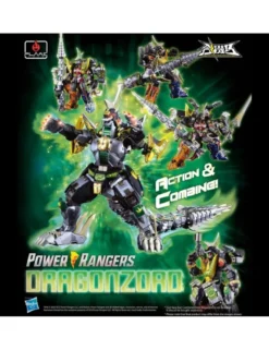 Flame Toys Mighty Morphin Power Rangers Go! Kara Kuri Combine Dragonzord