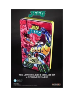 HL Pro Kotetsu Jeeg Robot Metal Box Set Gloves & Necklace M Taglia