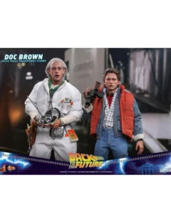 Hot Toys Movie Masterpiece Back To The Future Doc Brown 1/6 Scale Collectible Figure