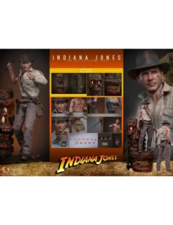 Hot Toys Movie Masterpiece Indiana Jones and the Temple of Doom Indiana Jones 1/6 Scale Collectible Figure Deluxe Version