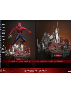 Hot Toys Movie Masterpiece Spider-Man Spider-Man Battle Damaged Version 1/6 Scale Collectible Figure