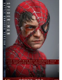 Hot Toys Movie Masterpiece Spider-Man Spider-Man Battle Damaged Version 1/6 Scale Collectible Figure