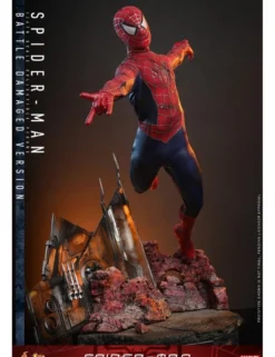 Hot Toys Movie Masterpiece Spider-Man Spider-Man Battle Damaged Version 1/6 Scale Collectible Figure