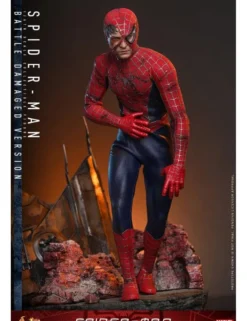 Hot Toys Movie Masterpiece Spider-Man Spider-Man Battle Damaged Version 1/6 Scale Collectible Figure