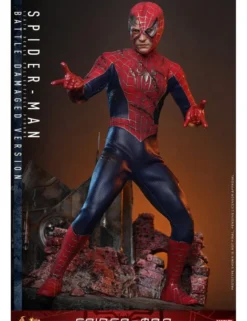 Hot Toys Movie Masterpiece Spider-Man Spider-Man Battle Damaged Version 1/6 Scale Collectible Figure