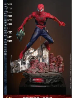 Hot Toys Movie Masterpiece Spider-Man Spider-Man Battle Damaged Version 1/6 Scale Collectible Figure