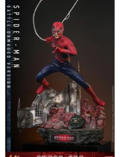 Hot Toys Movie Masterpiece Spider-Man Spider-Man Battle Damaged Version 1/6 Scale Collectible Figure