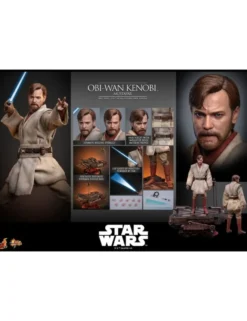 Hot Toys Movie Masterpiece Star Wars Revenge of the Sith Obi-Wan Kenobi Mustafar 1/6 Scale Collectible Figure