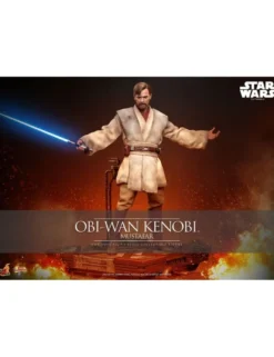 Hot Toys Movie Masterpiece Star Wars Revenge of the Sith Obi-Wan Kenobi Mustafar 1/6 Scale Collectible Figure
