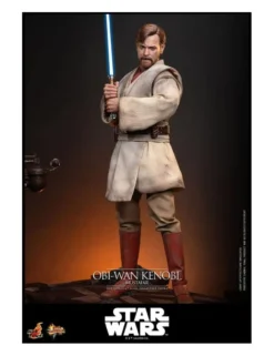 Hot Toys Movie Masterpiece Star Wars Revenge of the Sith Obi-Wan Kenobi Mustafar 1/6 Scale Collectible Figure