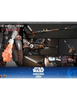 Hot Toys Movie Masterpiece Star Wars The Mandalorian and Grogu 1/6 Scale Collectible Figure Deluxe Version