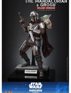 Hot Toys Movie Masterpiece Star Wars The Mandalorian and Grogu 1/6 Scale Collectible Figure Deluxe Version