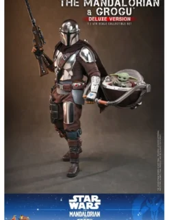 Hot Toys Movie Masterpiece Star Wars The Mandalorian and Grogu 1/6 Scale Collectible Figure Deluxe Version