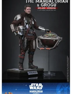 Hot Toys Movie Masterpiece Star Wars The Mandalorian and Grogu 1/6 Scale Collectible Figure Deluxe Version