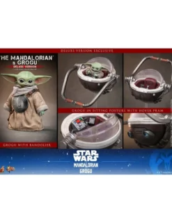 Hot Toys Movie Masterpiece Star Wars The Mandalorian and Grogu 1/6 Scale Collectible Figure Deluxe Version