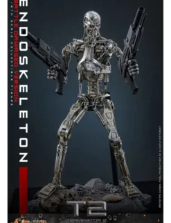 Hot Toys Movie Masterpiece Terminator 2 Judgement Endoskeleton Battle Damaged Version 1/6 Scale Collectible Figure