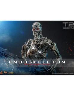 Hot Toys Movie Masterpiece Terminator 2 Judgement Endoskeleton Battle Damaged Version 1/6 Scale Collectible Figure