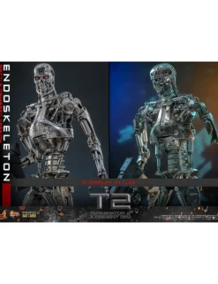 Hot Toys Movie Masterpiece Terminator 2 Judgement Endoskeleton Battle Damaged Version 1/6 Scale Collectible Figure