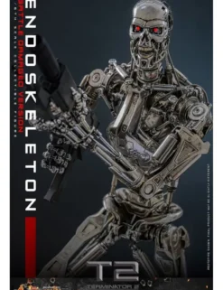 Hot Toys Movie Masterpiece Terminator 2 Judgement Endoskeleton Battle Damaged Version 1/6 Scale Collectible Figure