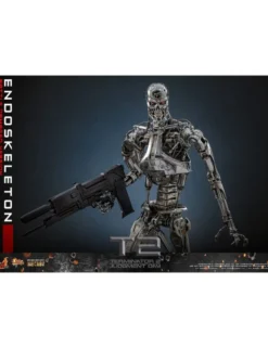 Hot Toys Movie Masterpiece Terminator 2 Judgement Endoskeleton Battle Damaged Version 1/6 Scale Collectible Figure