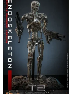 Hot Toys Movie Masterpiece Terminator 2 Judgement Endoskeleton Battle Damaged Version 1/6 Scale Collectible Figure