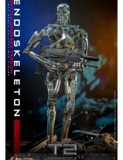Hot Toys Movie Masterpiece Terminator 2 Judgement Endoskeleton Battle Damaged Version 1/6 Scale Collectible Figure