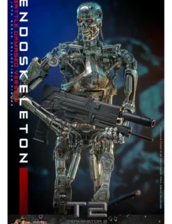 Hot Toys Movie Masterpiece Terminator 2 Judgement Endoskeleton Battle Damaged Version 1/6 Scale Collectible Figure