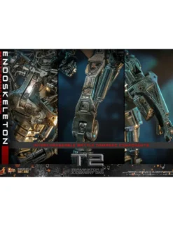 Hot Toys Movie Masterpiece Terminator 2 Judgement Endoskeleton Battle Damaged Version 1/6 Scale Collectible Figure