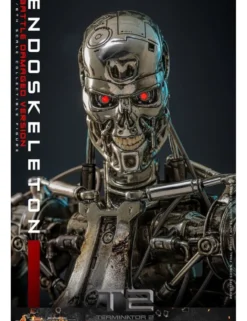 Hot Toys Movie Masterpiece Terminator 2 Judgement Endoskeleton Battle Damaged Version 1/6 Scale Collectible Figure