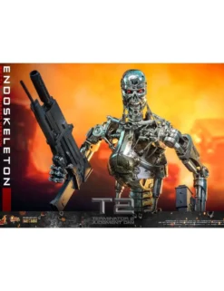 Hot Toys Movie Masterpiece Terminator 2 Judgement Endoskeleton Battle Damaged Version 1/6 Scale Collectible Figure