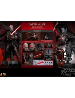 Hot Toys Star Wars Darth Vader Battle Damaged 1/6 Scale Collectible Figure Deluxe Version