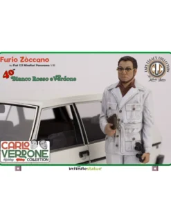 Infinite Statue Cars Legacy Collection Furio Zòccano su Fiat 131 Mirafiori Panorama