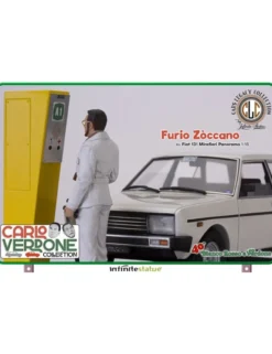 Infinite Statue Cars Legacy Collection Furio Zòccano su Fiat 131 Mirafiori Panorama