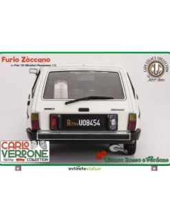 Infinite Statue Cars Legacy Collection Furio Zòccano su Fiat 131 Mirafiori Panorama