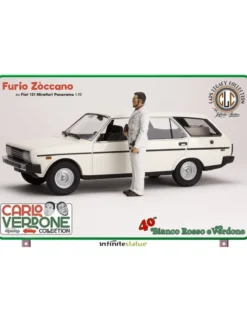 Infinite Statue Cars Legacy Collection Furio Zòccano su Fiat 131 Mirafiori Panorama