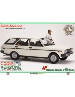 Infinite Statue Cars Legacy Collection Furio Zòccano su Fiat 131 Mirafiori Panorama