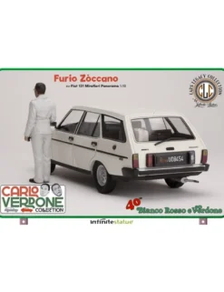 Infinite Statue Cars Legacy Collection Furio Zòccano su Fiat 131 Mirafiori Panorama