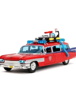 Jada Toys Diecast Model 1/24 Scale Ghostbusters X Transformers Ecto-1 Optimus Prime Limited Edition