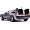 Jada Toys Diecast Model 1/24 Scale Back To The Future II DMC Delorean Time Machine with Lights