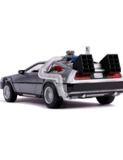 Jada Toys Diecast Model 1/24 Scale Back To The Future II DMC Delorean Time Machine with Lights