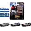 Jada Toys Nano Hollywood Rides Back To The Future DMC Delorean Time Machine Set of 3