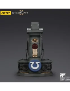 Joy Toy Warhammer 40,000 Space Marine 2 Ultramarines Lieutenant Titus Helmet Replica with Display Stand