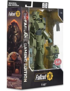 Mc Farlane Fallout 76 T-45 Military Armor Red Platinum Edition Gaming Edition